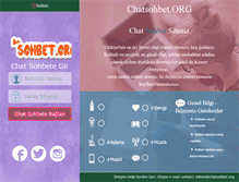 Tablet Screenshot of chatsohbet.org